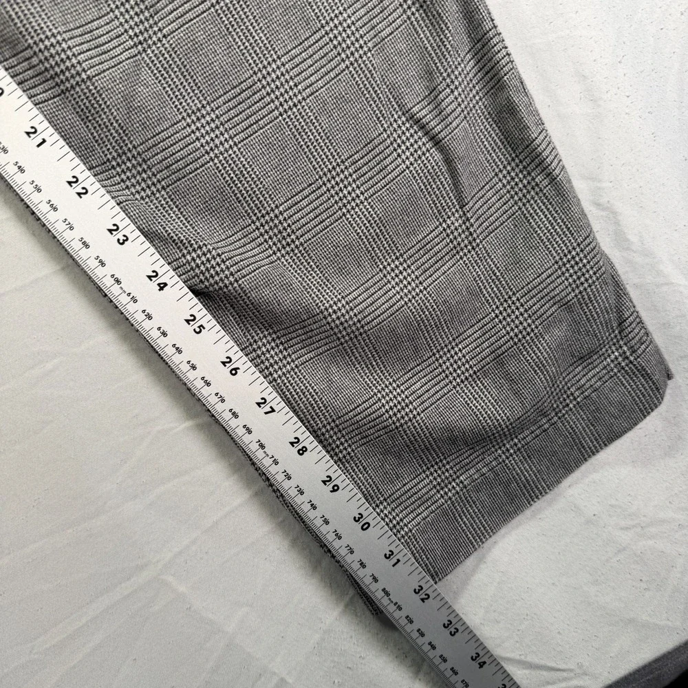 Vintage Polo Ralph Lauren Pants Mens 34x32 Gray Glen Check Cotton Wool Blend 90s